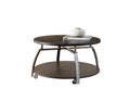 Coham 3 Piece Table Set Brown Brown Steel