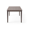 Dining Table With Square Leg Brown Solid Wood Mdf