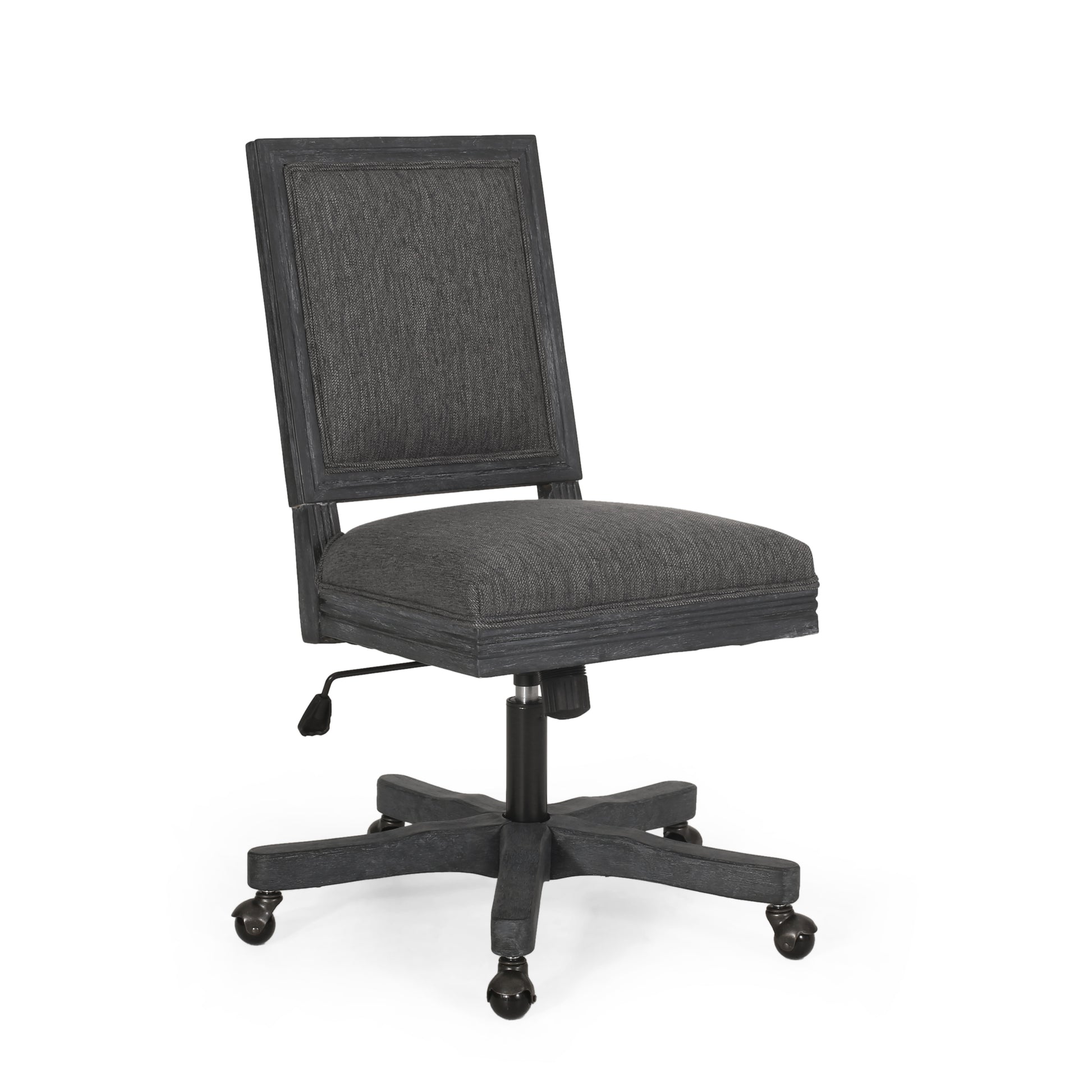 Swivel&Lift Office Chair Grey Fabric