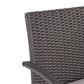 Cordoba Kd Pe Wicker Dining Chair Grey Pe Rattan Iron Waterproof Fabric