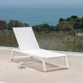Myers Chaise Lounge Mp1 White Metal Mesh