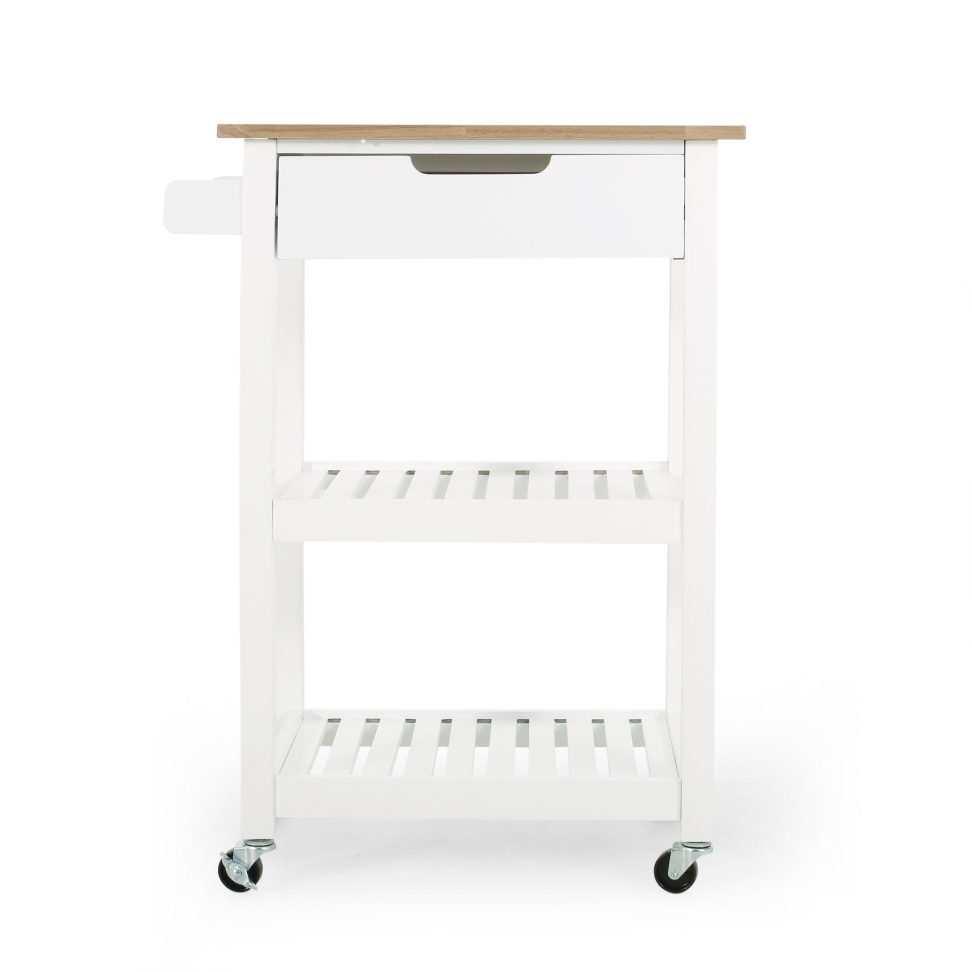 Kitchen Cart White Wood