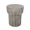 Delphinus Side Table Grey Concrete