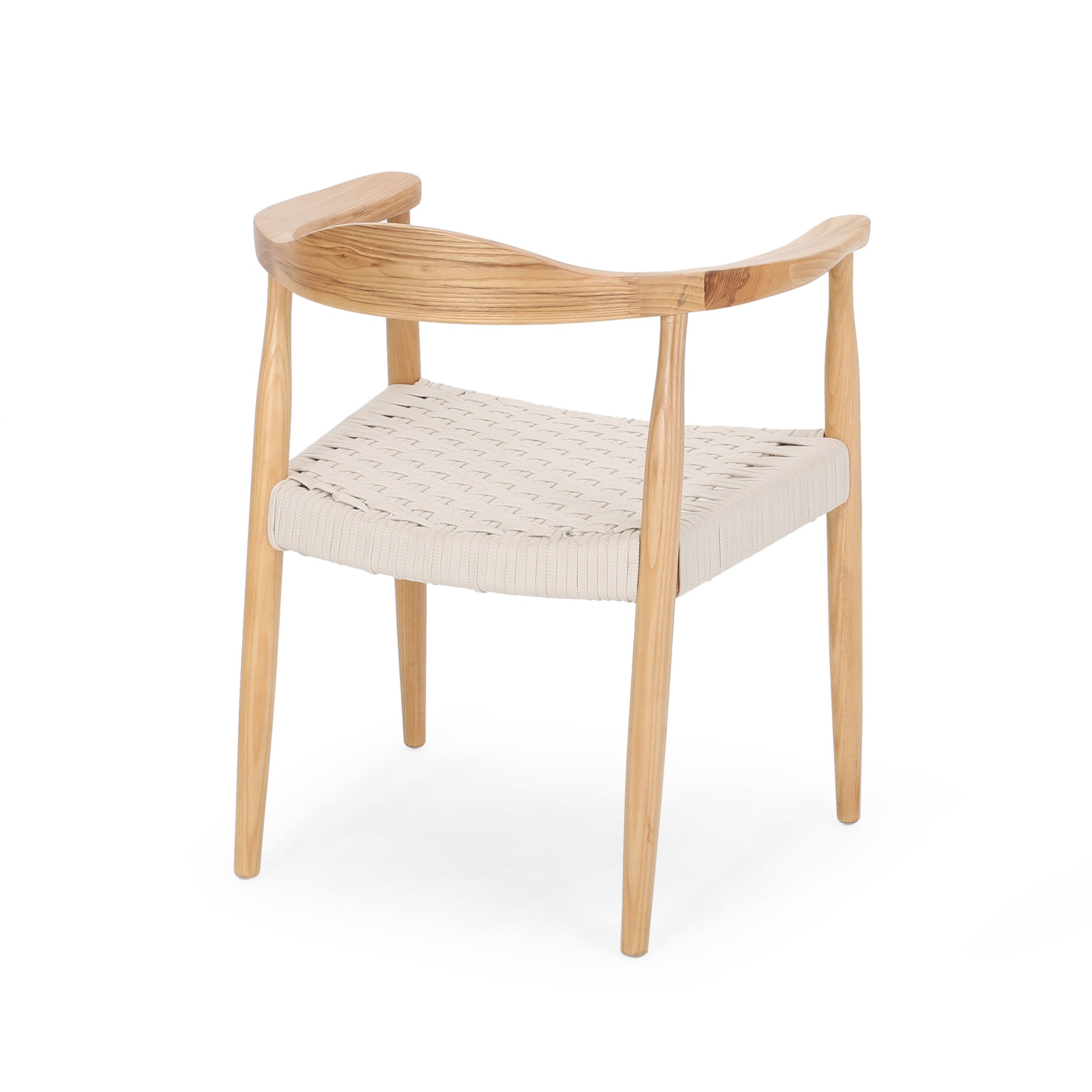 Arm Chair White Woven Rope