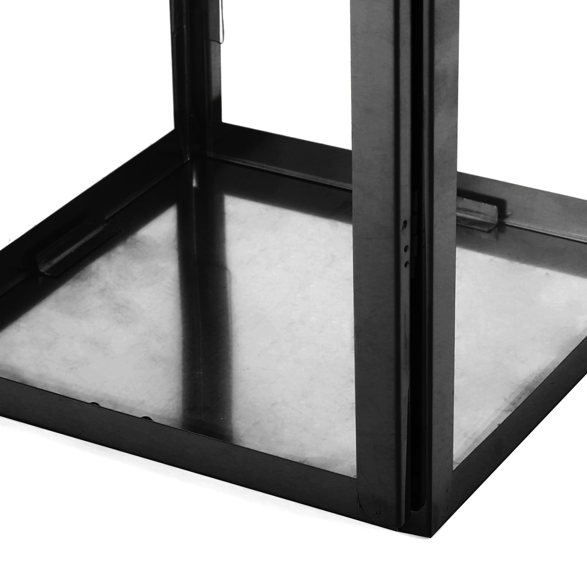 Harris 18"H Stainless Steel Lantern Black Stainless Steel