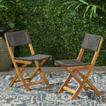 Hillside Bistro Chair,Set Of 2 Brown Wood