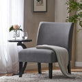 Accent Chair Grey Fabric