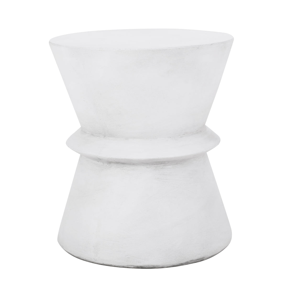 End Table Antique White Magnesium Oxide