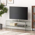 Tv Stand Clear 39 Inches Or Less Glass