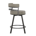 Gene Swivel Counter Stool Dark Gray Dark Gray Wood