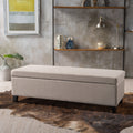 Hartford Storage Ottoman Wheat Fabric