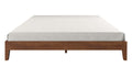 Nix King Platform Bed Brown King Brown Wood