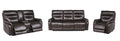 Fortuna 3 Piece Dual Power Reclining Set Coffee Dark Brown Wood