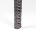 Cordoba Kd Pe Wicker Dining Chair Grey Pe Rattan Iron Waterproof Fabric