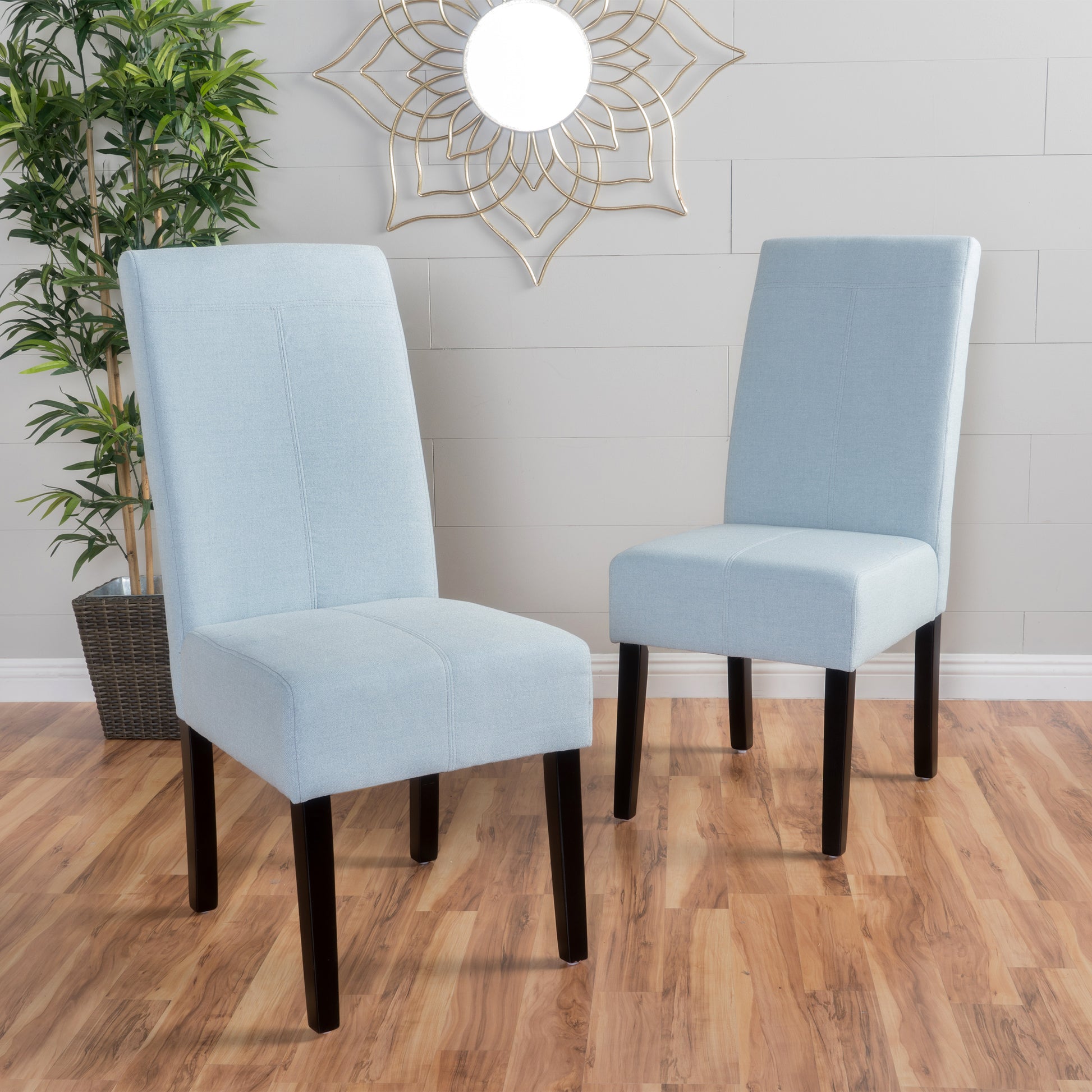 Pertica Kd Dining Chair Light Blue Fabric