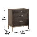 Broomfield Nightstand Brown Brown Wood