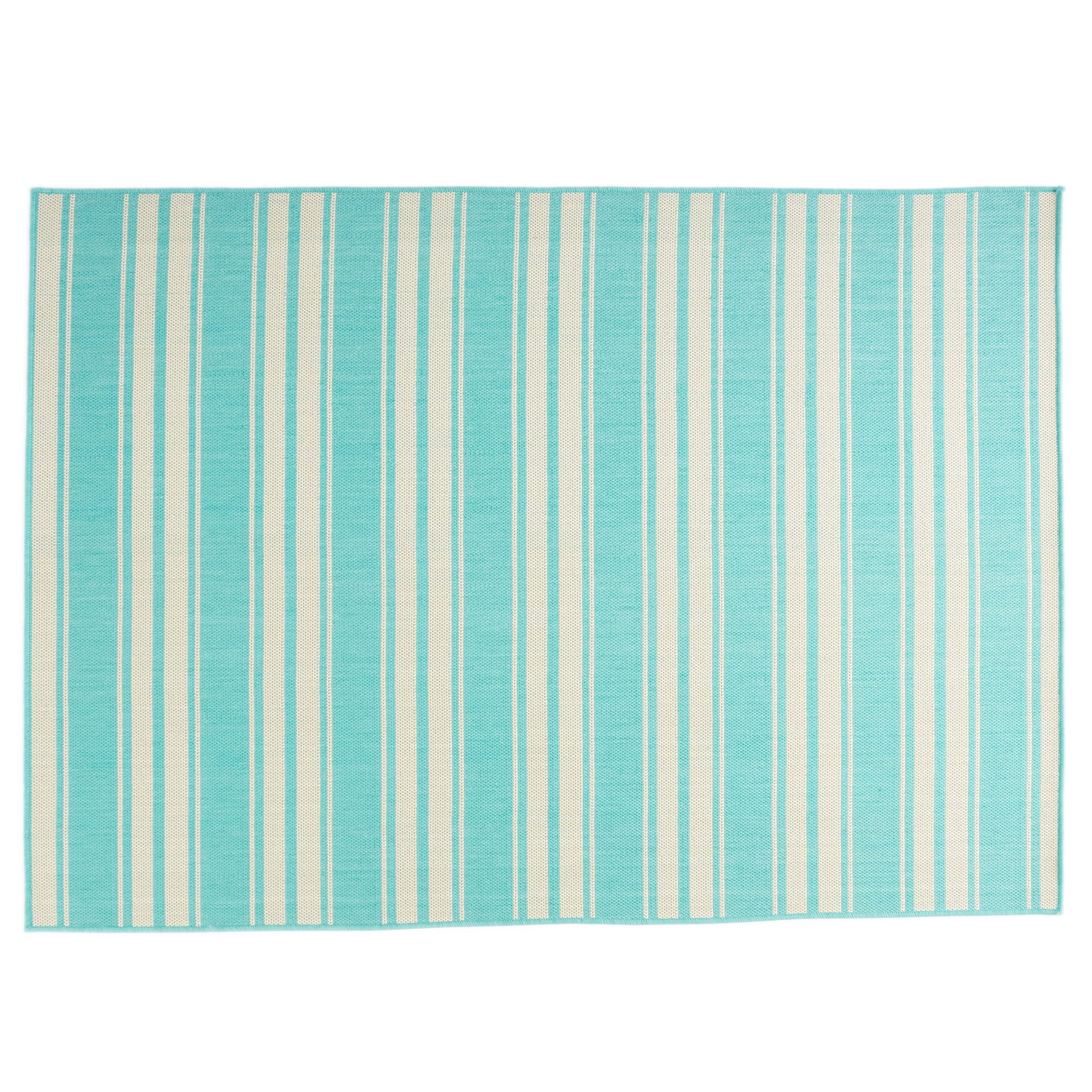 1802G 5'3"X7' Rug Teal Polypropylene