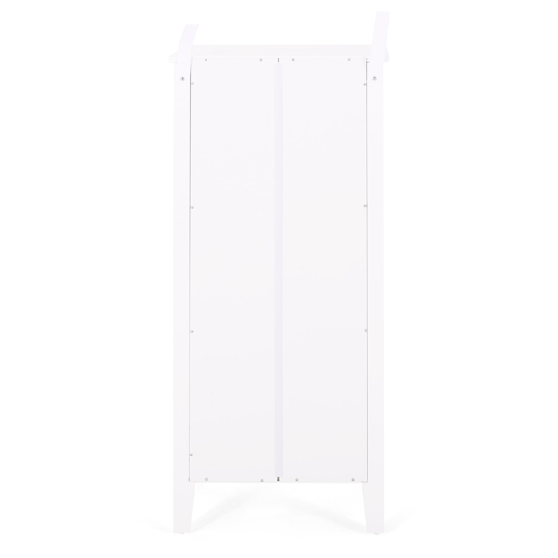 1 Drawer Storage Rack White Mdf