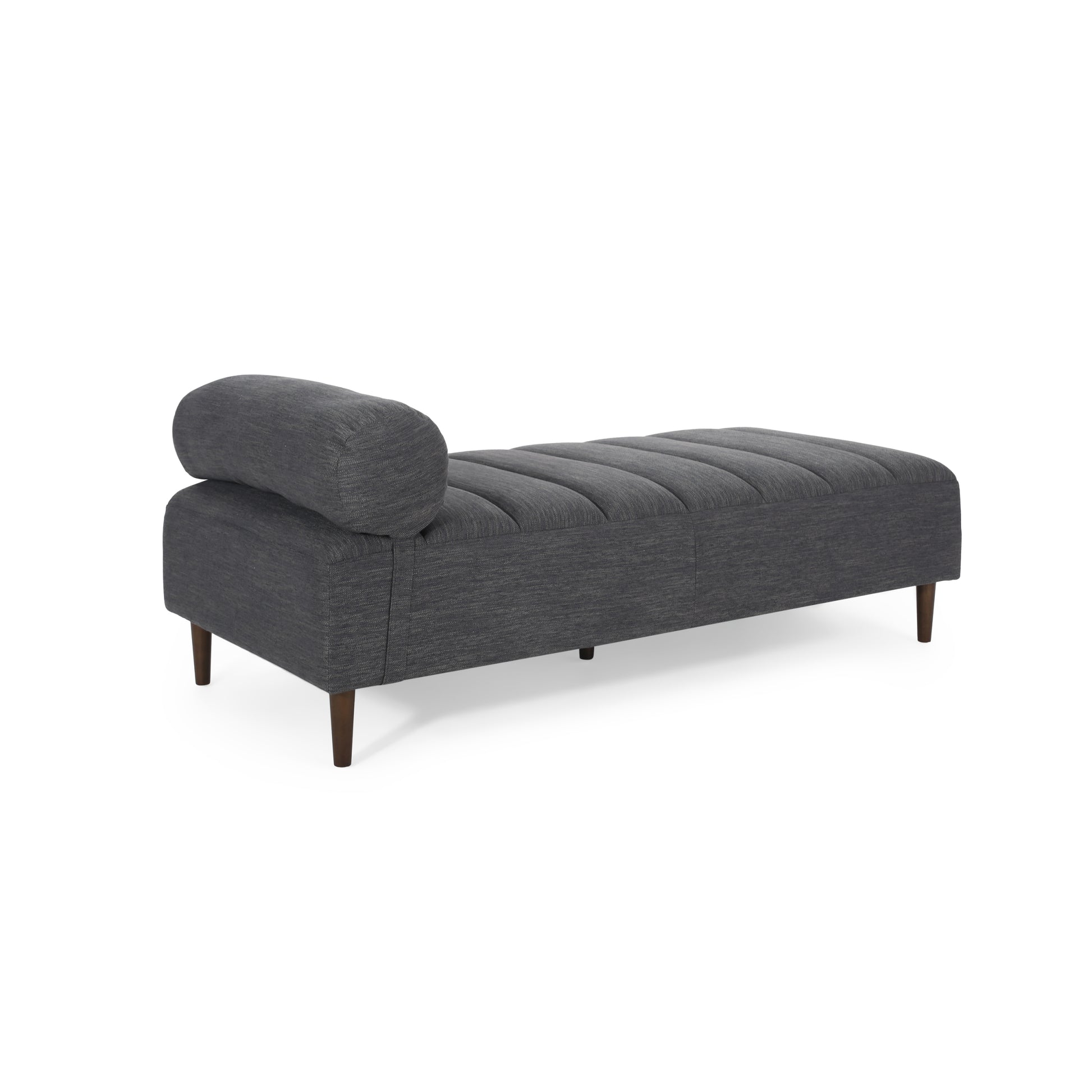 Chaise Lounge Charcoal Fabric