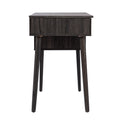 Harzen Storage Vanity W Mirror Black Mdf
