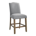 Grayson Counter Chair With Set Of 2 Dark Gray Dark Gray Wood