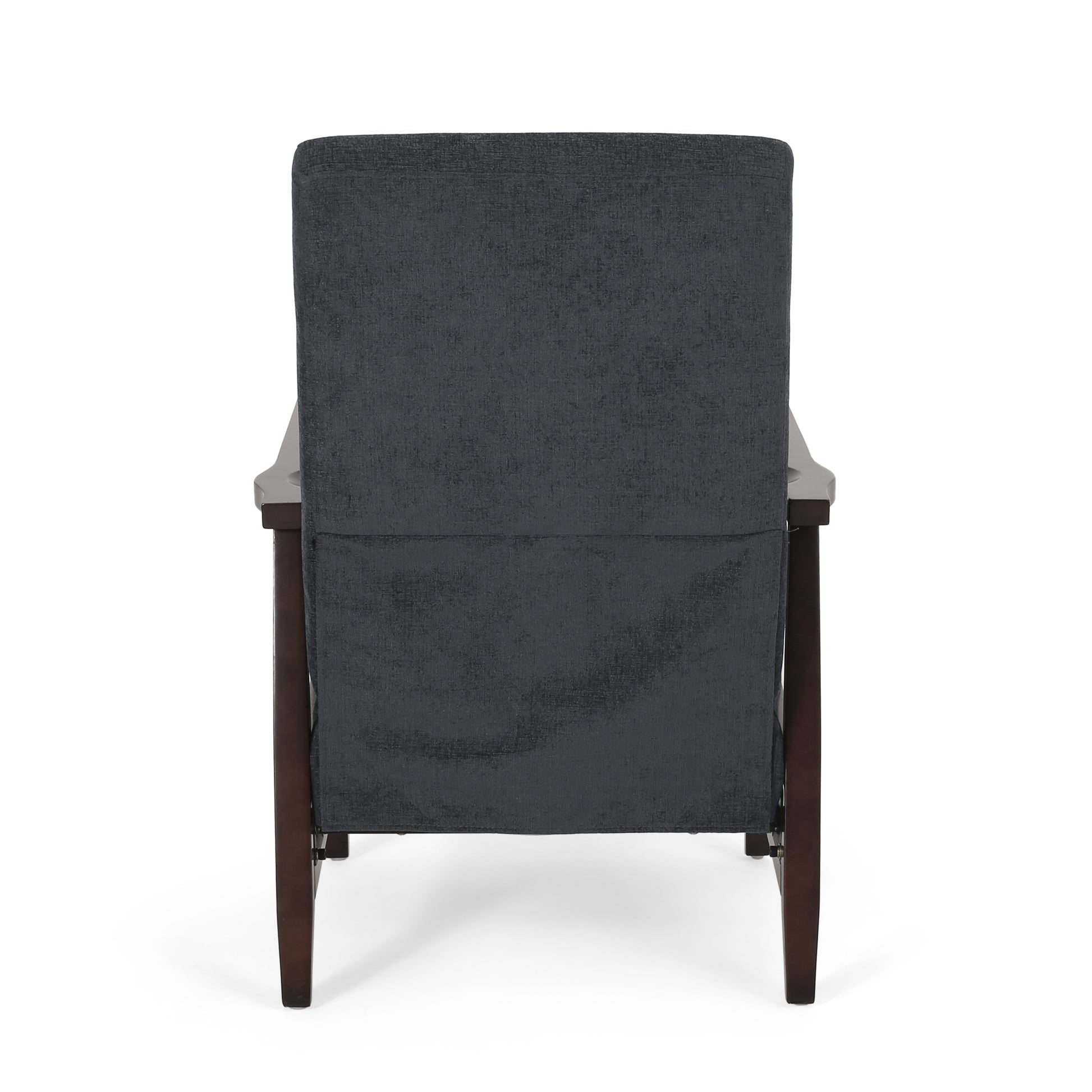 24.75'' Wide Wood Hand Manual Club Recliner Charcoal Fabric