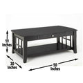 Cassidy 3 Piece Table Set Black Black Wood