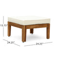 Grenada L Shape Beige Acacia Wood