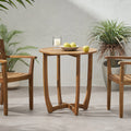 Hermosa 27.5'' Circular Wood Table Teak Acacia Wood