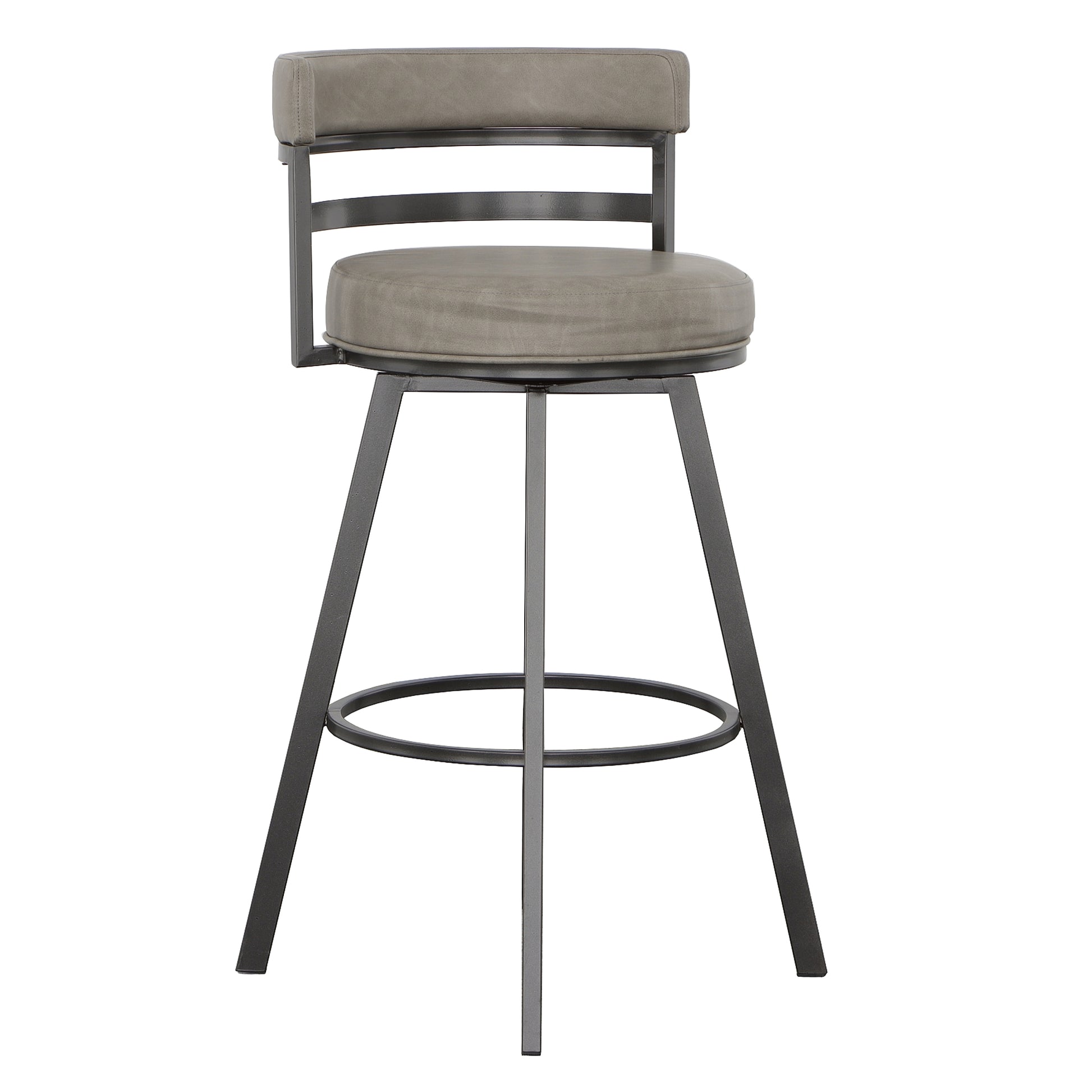 Gene Swivel Bar Stool Dark Gray Dark Gray Wood