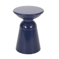 Metal S 2 End Table Navy Blue Iron