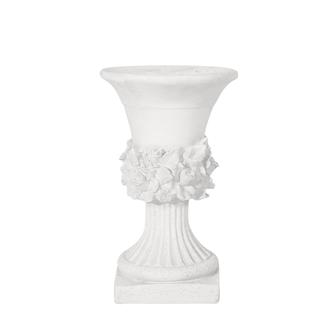 Mgo Garden Urn Planter Antique White Magnesium Oxide