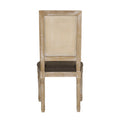 Dining Chair Brown Fabric