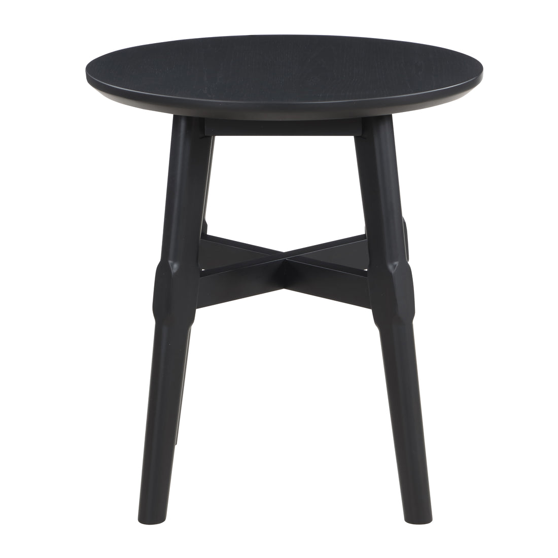 Oslo End Table Black Black Wood