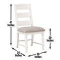 Heston Side Chair Set Of 2 White White Wood