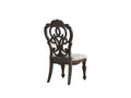 Royale Side Chair Set Of 2 Dark Brown Dark Brown Wood