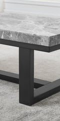 Lucca Marble Sofa Table Gray Gray Marble