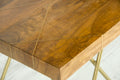 Walter Brass Inlay Sofa Table Brown Brown Iron