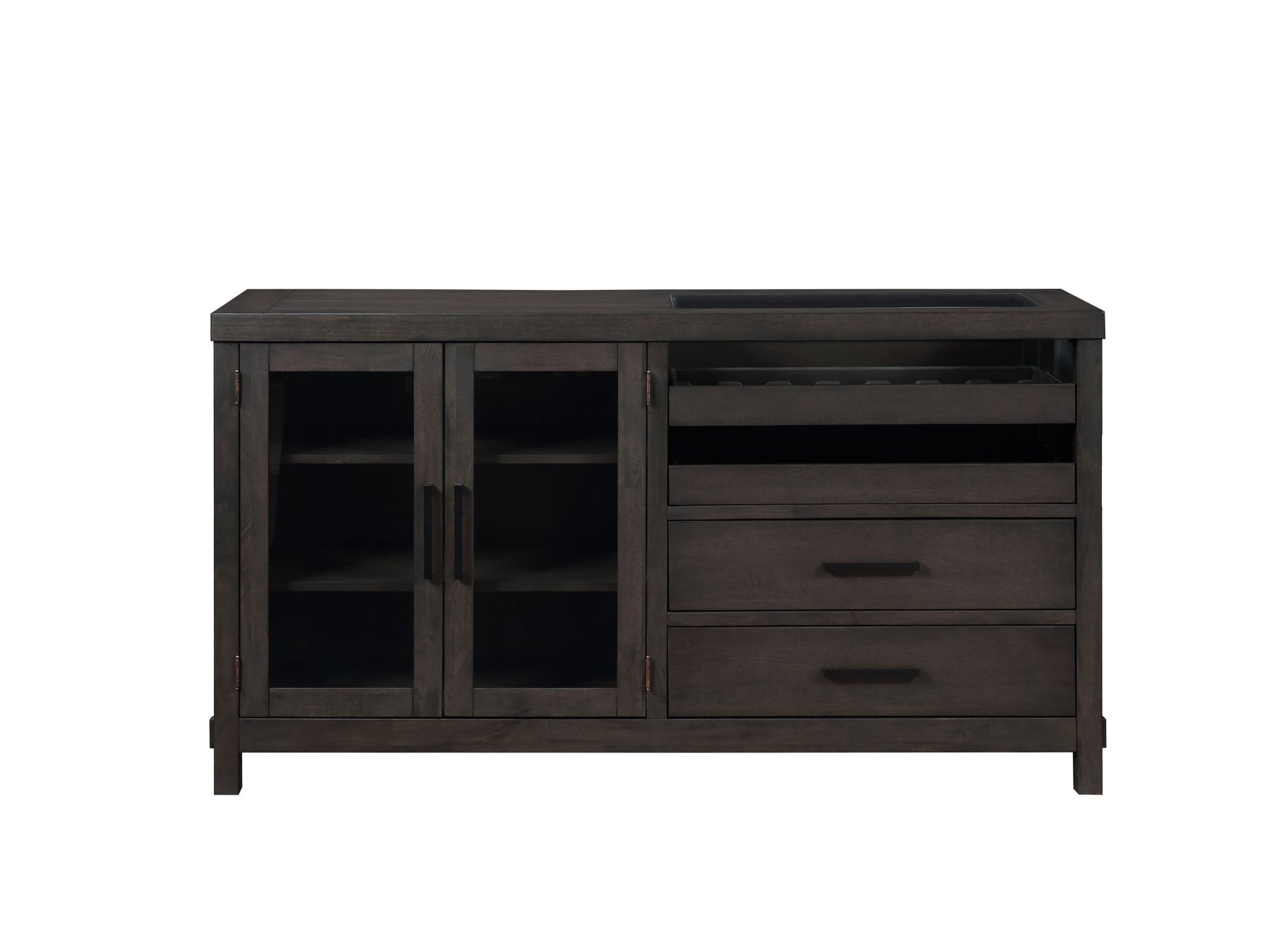 Napa Server Brown - Dark Brown Wood