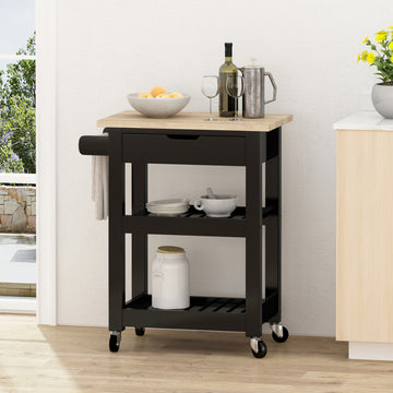 Kitchen Cart - Black Wood