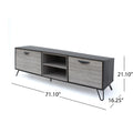 Tv Cabinet Grey 60 69 Inches Fabric