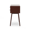 Side Table Brown White Mdf