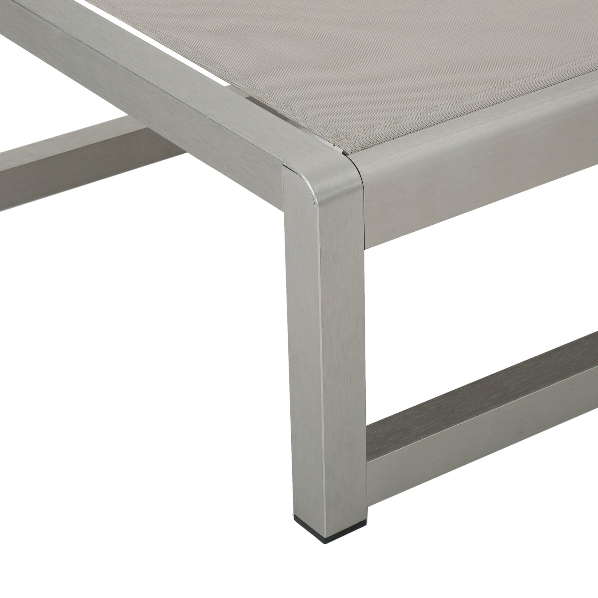 Modesta Chaise Lounge Set Of 2 Grey Mesh