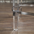 Round End Table Clear Glass