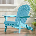 Malibu Adirondack Chair Blue Acacia Wood