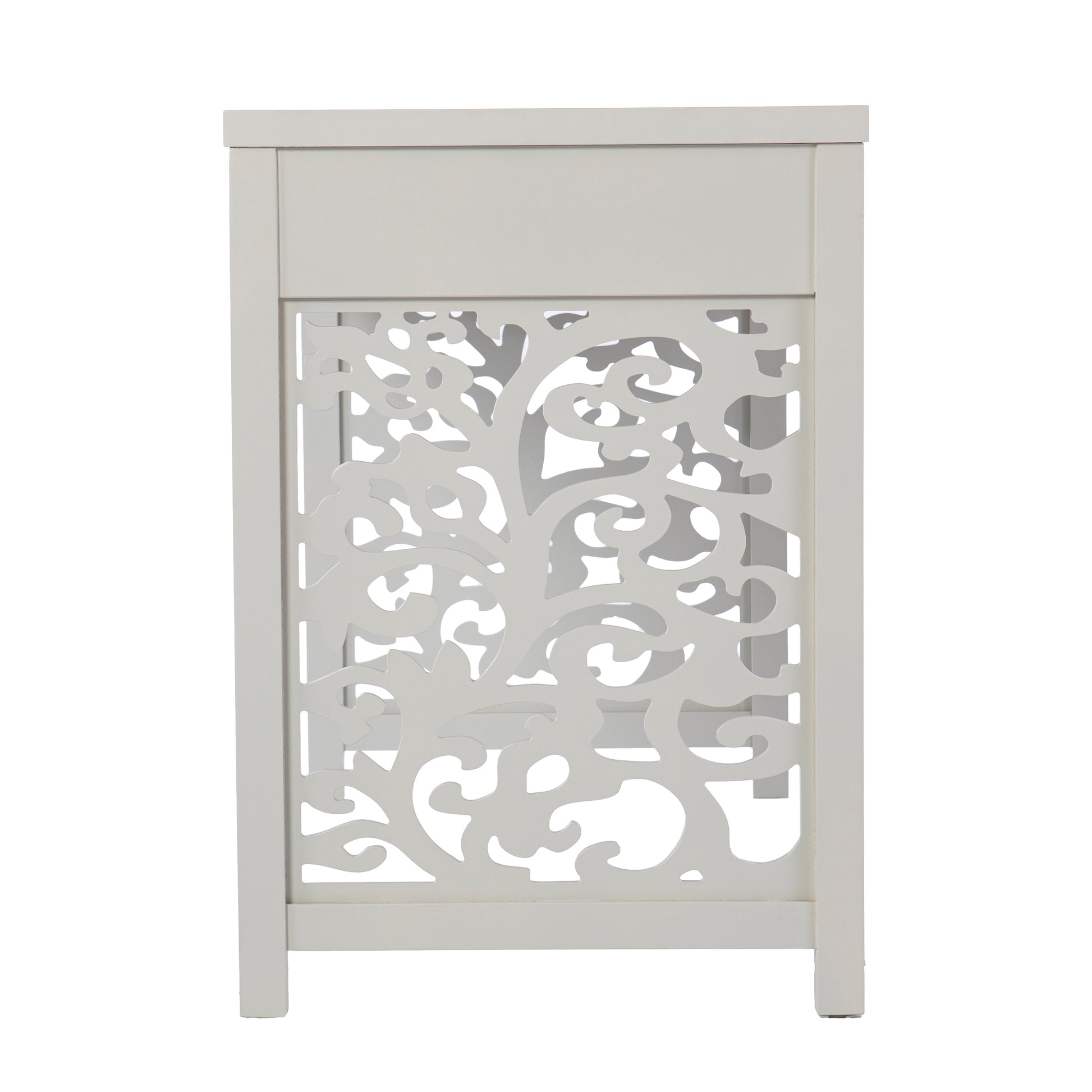 Ivybridge Desk W Storage Gray Mdf