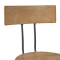 Barstool With Fir Wood Natural Solid Wood