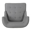 Occassional Chair Grey Fabric
