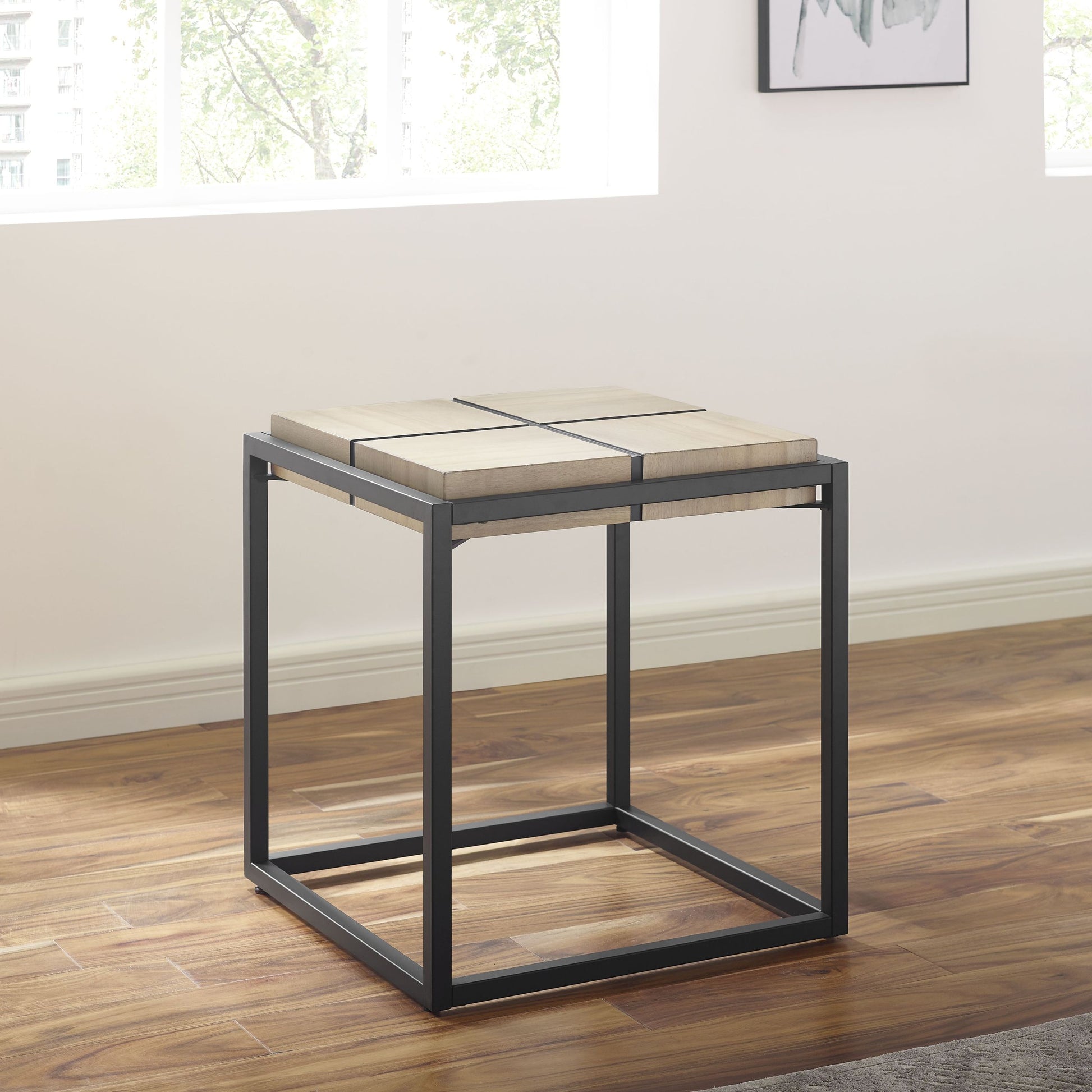 Oaklee End Table Brown - Brown Iron
