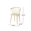 30 INCH CAPRAIL CHAIR cream-rubber